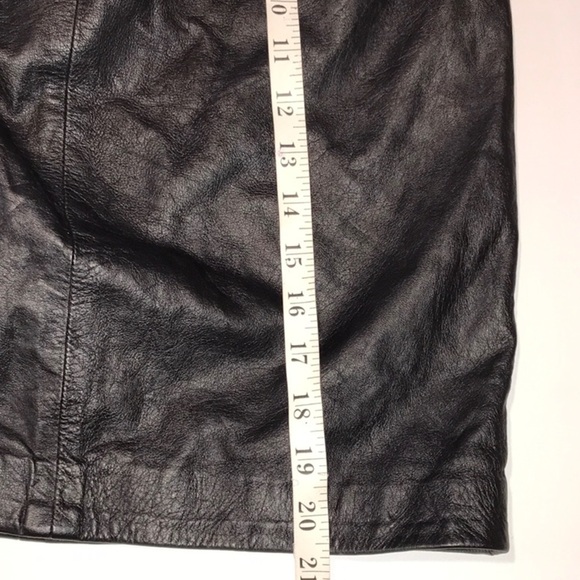 Lillie Rubin Leather Skirt Size 8 - Picture 10 of 13